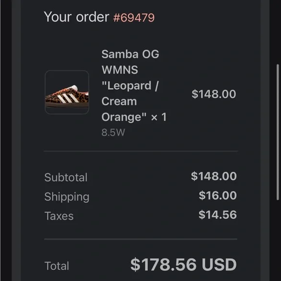 Adidas Samba OG WMNS Leopard Print Sneakers - Picture 9 of 10